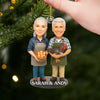 Custom Photo Acrylic Ornament - Personalized Christmas Birthday Gifts For Farmers, Husband And Wife, Him And Her - Strong Roots Grow With Hard Work