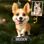 Custom Pet Photo Christmas Gifts for Dog Lovers - Personalized Ornament