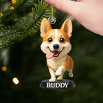 Custom Pet Photo Christmas Gifts for Dog Lovers - Personalized Ornament