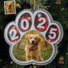 Custom Photo Acrylic Ornament - Personalized Pet Christmas Memorial Sympathy Gifts For Dogs, Cats - Always Beside My Soul