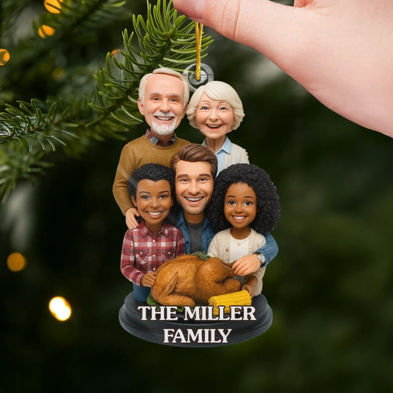 Custom Photo Acrylic Ornament - Personalized Christmas Birthday Gifts For Mom, Dad, Brother, Sister, Kids - Where Love Always Belongs