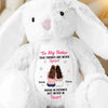 Custom Easter Bunny Plush - Personalized Best Friend Christmas Birthday Gifts For Women, Besties, Sisters, BFF - Love Wrapped In Softness