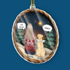 Custom Acrylic Ornament - Personalized Pet Christmas Memorial Sympathy Gifts For Dogs - Fur Ever In My Heart