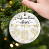 Custom Long Distance Ceramic Ornament - Personalized Best Friend Christmas Birthday Gifts For Women, Besties, Sisters, BFF - Bestie You Are My Gift