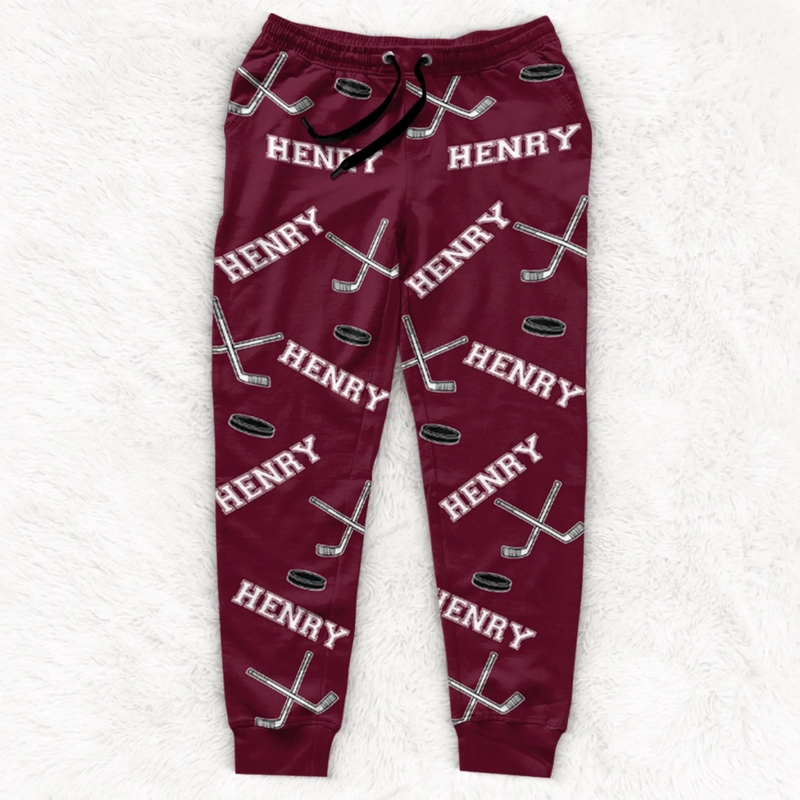 Custom Unisex Sweatpants - Personalized Christmas Birthday Hockey Gifts For Hockey Lovers, Sports Fans, Sports Lovers - Goals Made With Power