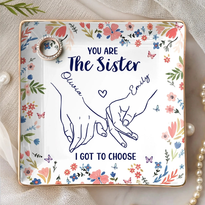 Custom Full-Print Jewelry Dish - Personalized Best Friend Birthday Gifts For Women, Besties, Sisters, BFF  - Bestie Antics Brighten Every Day