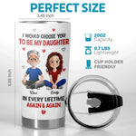 Custom Name Dad Daughter Love Gifts - Personalized Tumbler