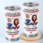 Custom Name Dad Daughter Love Gifts - Personalized Tumbler