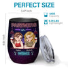 Custom Wine Tumbler - Personalized Best Friend Birthday Gifts For Women, Besties, Sisters, BFF - Crazy Fun Never Ends With Besties