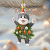 Custom Acrylic Ornament - Personalized Christmas Birthday Gifts For Cat Lovers, Cat Mom And Dad - Paws Make Holidays Warmer