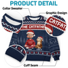 Custom Unisex Ugly Sweatshirt - Personalized  Christmas Birthday Gifts For Cat Lovers, Cat Mom And Dad - Purrfectly Loved