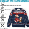 Custom Unisex Ugly Sweatshirt - Personalized  Christmas Birthday Gifts For Cat Lovers, Cat Mom And Dad - Purrfectly Loved