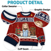 Custom Unisex Ugly Sweatshirt - Personalized  Christmas Bookish Gifts For Book Lovers, Bookworms, Readers - All I Want Are Books