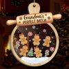 Custom 3 Layers Shaker Ornament - Personalized Christmas Birthday Gifts For Mom, Grandma - Love Gathers Here Always