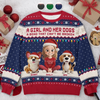 Custom Unisex Ugly Sweatshirt - Personalized  Christmas Birthday Gifts For Dog Lovers, Dog Dad And Mom - Forever My Pawtner In Crime