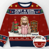 Custom Unisex Ugly Sweatshirt - Personalized  Christmas Bookish Gifts For Book Lovers, Bookworms, Readers - All I Want Are Books