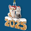 Custom Acrylic Ornament - Personalized Christmas Birthday Gifts For Dog Cat Lovers, Dog Dad And Mom, Cat Owners - Pets Fill Life With Joy