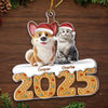 Custom Acrylic Ornament - Personalized Christmas Birthday Gifts For Dog Cat Lovers, Dog Dad And Mom, Cat Owners - Pets Fill Life With Joy