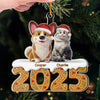 Custom Acrylic Ornament - Personalized Christmas Birthday Gifts For Dog Cat Lovers, Dog Dad And Mom, Cat Owners - Pets Fill Life With Joy