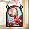 Custom Photo Window Hanging Suncatcher Ornament - Personalized Memorial Sympathy Gifts For Loss Of Mom, Dad - Memories Of Love Live On