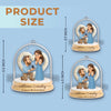 Custom Photo First Christmas Acrylic Ornament - Personalized Engaged Anniversary Christmas Wedding Gifts For Husband And Wife, Him And Her - True Love’s Big Moment