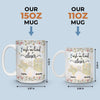 Custom Long Distance Mug - Personalized Best Friend Birthday Gifts For Women, Besties, Sisters, BFF - Distance Means So Little