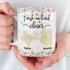 Custom Long Distance Mug - Personalized Best Friend Birthday Gifts For Women, Besties, Sisters, BFF - Distance Means So Little