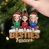 Custom Acrylic Ornament - Personalized Best Friend Christmas Birthday Gifts For Women, Besties, Sisters, BFF - Soulmates Always