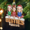 Custom Acrylic Ornament - Personalized Best Friend Christmas Birthday Gifts For Women, Besties, Sisters, BFF - Soulmates Always
