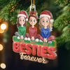 Custom Acrylic Ornament - Personalized Best Friend Christmas Birthday Gifts For Women, Besties, Sisters, BFF - Side By Side