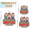 Custom Acrylic Ornament - Personalized Best Friend Christmas Birthday Gifts For Women, Besties, Sisters, BFF - Side By Side