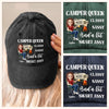 Custom Vintage Washed Denim Baseball Cap - Personalized Birthday Camping Gifts For Campers - Sassy Camper Life
