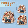Custom Photo Acrylic Ornament - Personalized Christmas Birthday Gifts For Mom, Dad, Brother, Sister, Kids - Our Little World Of Love