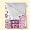 Custom Blanket - Personalized Best Friend Birthday Gifts For Women, Besties, Sisters, BFF - Heart to Heart Besties