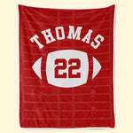 Custom Name Football Gifts for Fans - Personalized Blanket