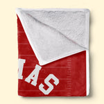 Custom Name Football Gifts for Fans - Personalized Blanket