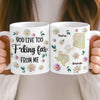 Custom Long Distance Mug - Personalized Best Friend Birthday Gifts For Women, Besties, Sisters, BFF - Far Away Still Close