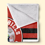Custom Name Football Fan Gifts for Georgia and Buffalo Bills Fans - Personalized Blanket