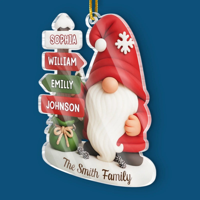 Custom Name Christmas Family Gifts - Personalized Ornament