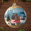 Custom Acrylic Ornament - Personalized Best Friend Christmas Birthday Gifts For Women, Besties, Sisters, BFF - Season Of Friendship