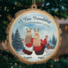 Custom Wood Ornament - Personalized Best Friend Christmas Birthday Gifts For Women, Besties, Sisters, BFF - True Friendship Never Ends