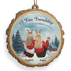 Custom Wood Ornament - Personalized Best Friend Christmas Birthday Gifts For Women, Besties, Sisters, BFF - True Friendship Never Ends