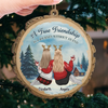 Custom Wood Ornament - Personalized Best Friend Christmas Birthday Gifts For Women, Besties, Sisters, BFF - True Friendship Never Ends