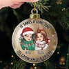 Custom Acrylic Ornament - Personalized Best Friend Christmas Birthday Gifts For Women, Besties, Sisters, BFF - Besties Forever No End