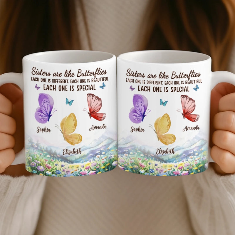 Custom Mug - Personalized Best Friend Birthday Gifts For Women, Besties, Sisters, BFF - True Friends Forever Always