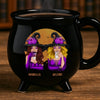Custom 12oz Ceramic Cauldron Coffee Mug - Personalized Halloween Witchy Gifts For Besties, Sisters, BFF, Family, Yourself - Partners In Potions