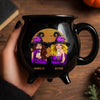 Custom 12oz Ceramic Cauldron Coffee Mug - Personalized Halloween Witchy Gifts For Besties, Sisters, BFF, Family, Yourself - Partners In Potions