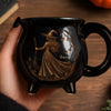 Custom 12oz Ceramic Cauldron Coffee Mug - Personalized Halloween Witchy Gifts For Besties, Sisters, BFF, Family, Yourself - Midnight Magic