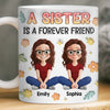 Custom Mug - Personalized Best Friend Birthday Gifts For Women, Besties, Sisters, BFF - Together We Laugh Without End