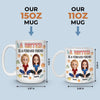 Custom Mug - Personalized Best Friend Birthday Gifts For Women, Besties, Sisters, BFF - Together We Laugh Without End